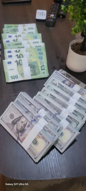 Money Props Dollar and Euro