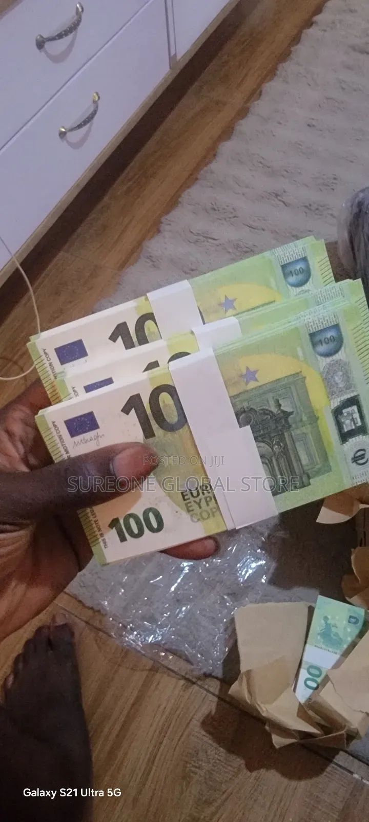 Money Props Dollar and Euro