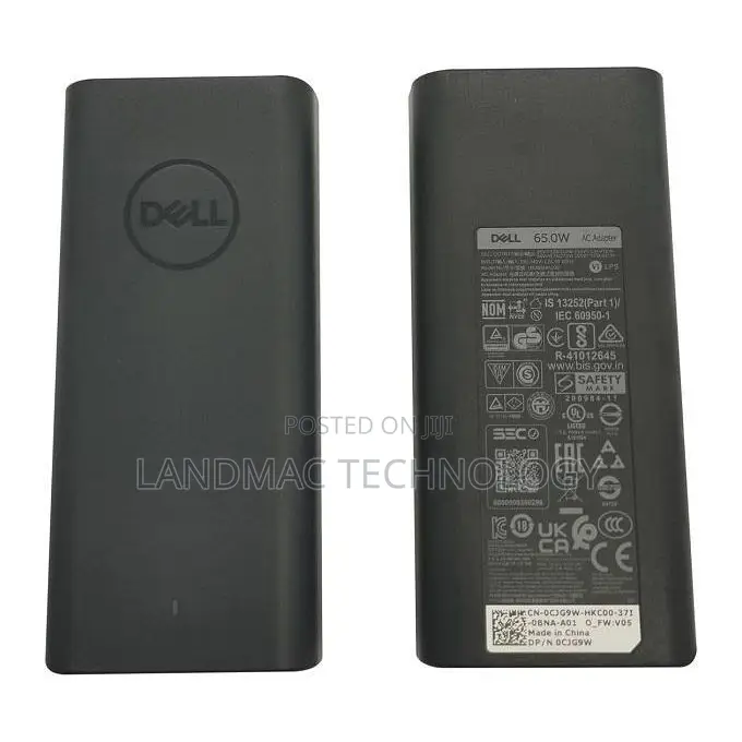 Dell Laptop Charger 65w Usb Type-C Ac Power Adapter