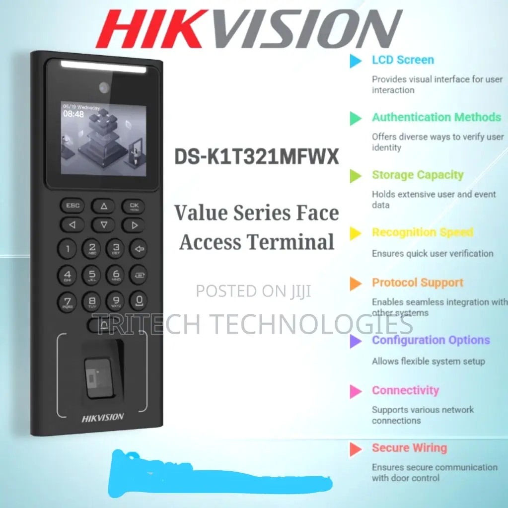 Hikvision Face Recognition Ds-K1t321mfwx Access Control Terminal