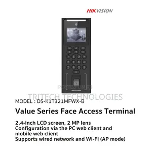 Hikvision Access Control Face Recognition Terminal Ds-K1t321mfwx-B