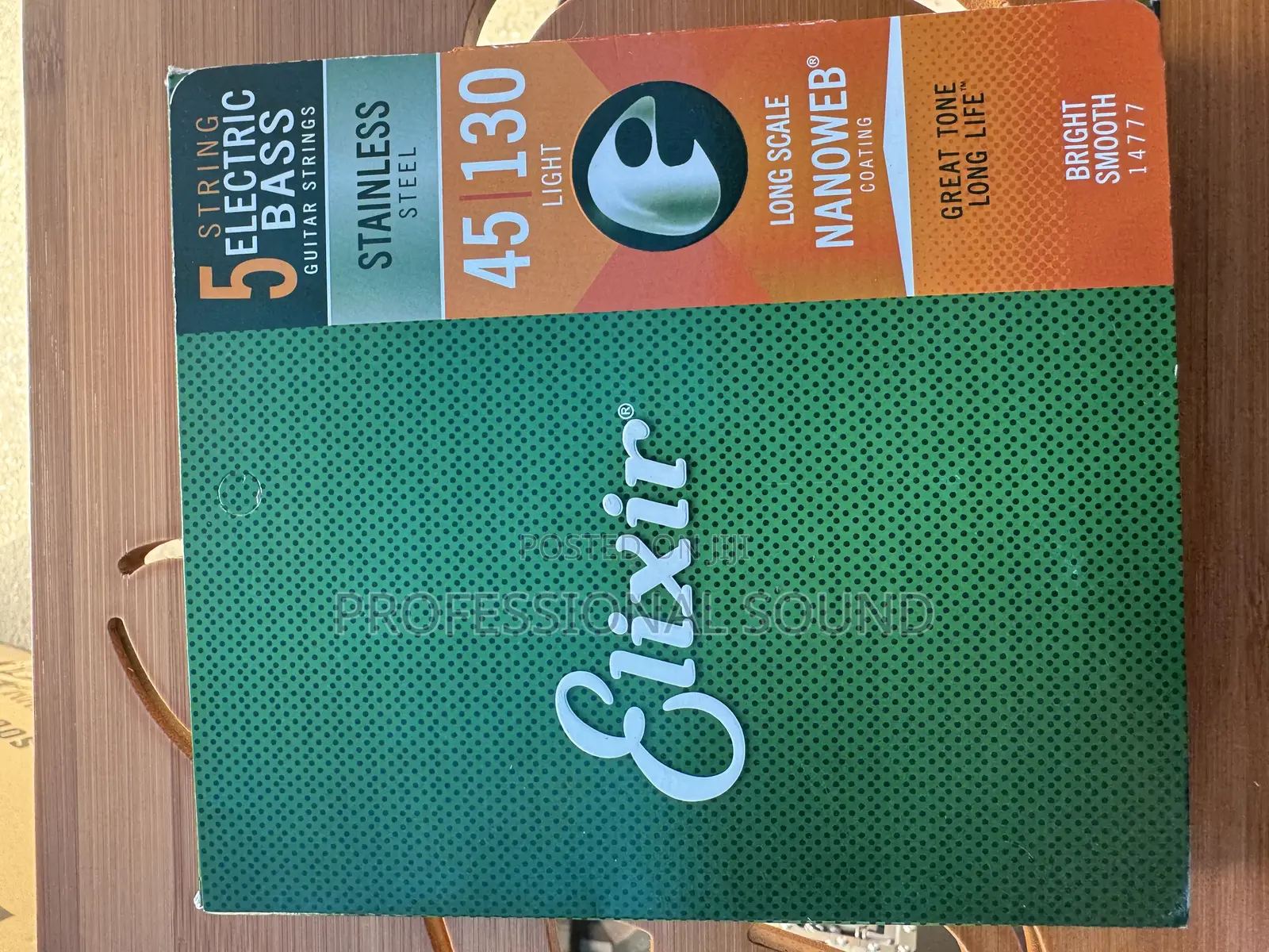Elixir Stainless Steel 5-String Electric Bass Guitar Strings