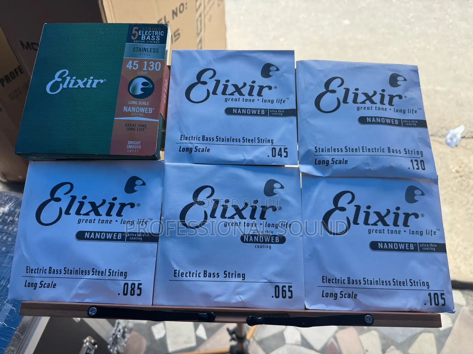 Elixir Stainless Steel 5-String Electric Bass Guitar Strings