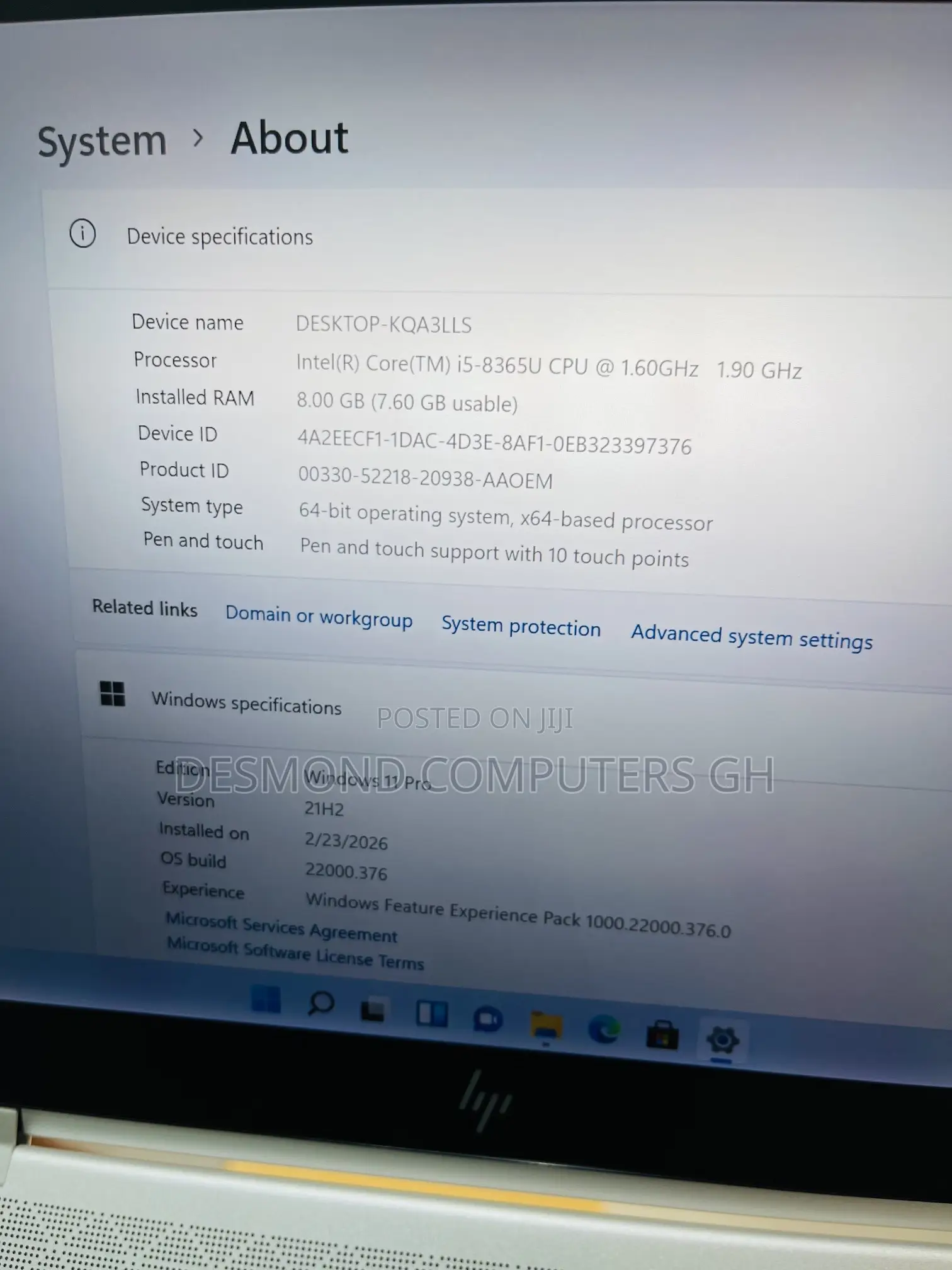 Laptop HP EliteBook x360 830 G6 8GB Intel Core i5 SSD 256GB