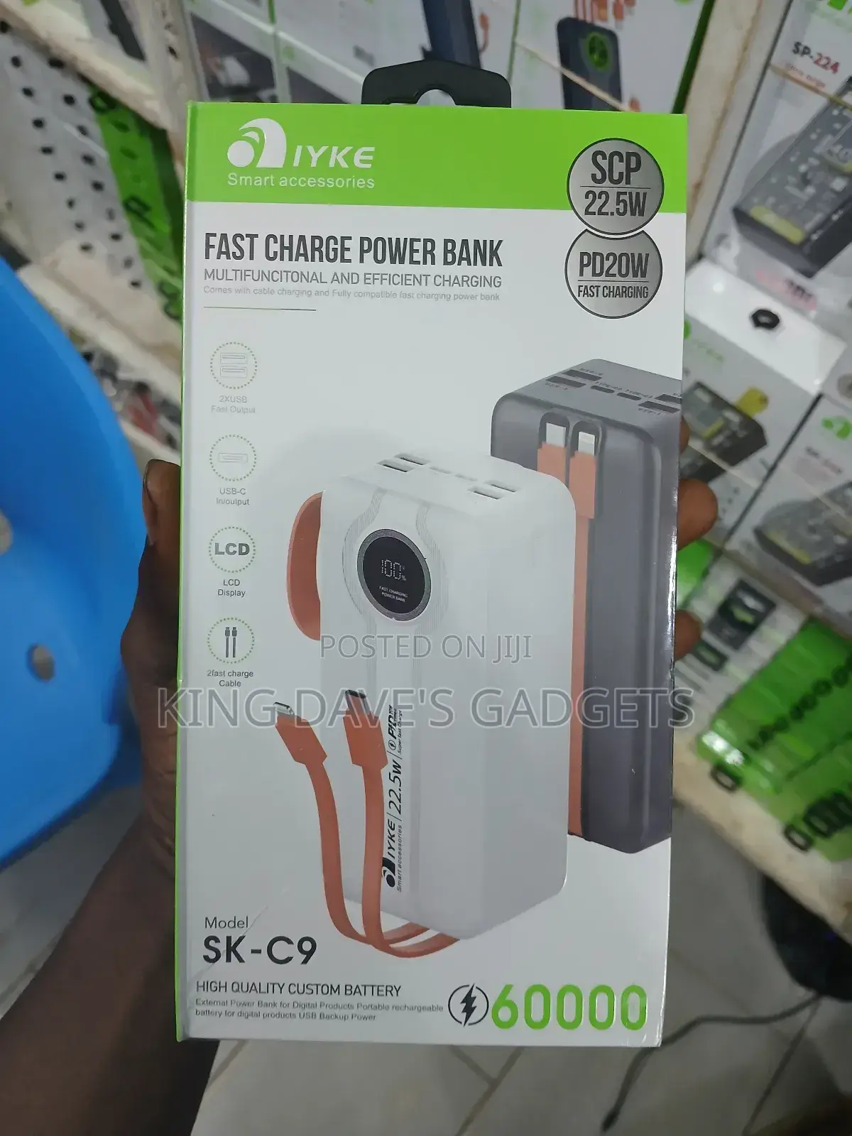 Iyke Sk-C9 60000mah Fast Charge Power Bank.