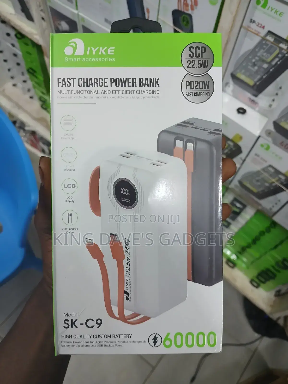 Iyke Sk-C9 60000mah Fast Charge Power Bank.