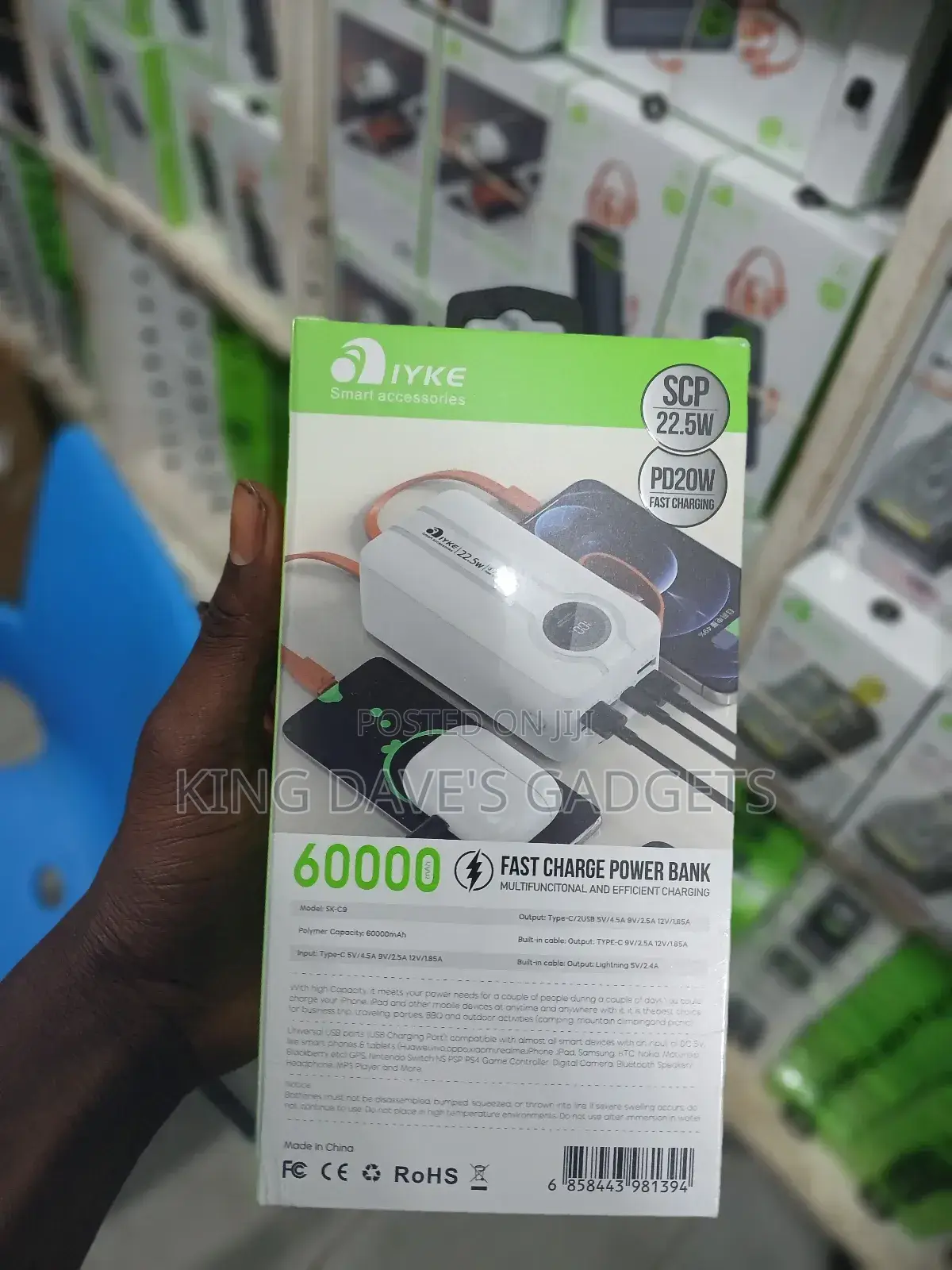 Iyke Sk-C9 60000mah Fast Charge Power Bank.