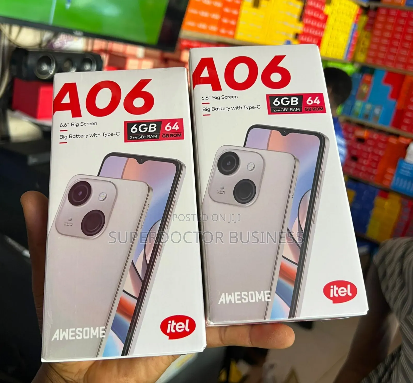New Itel A06 64 GB Black