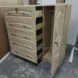 Storage Wardrobe (5 Drawers and Hanging Spot)