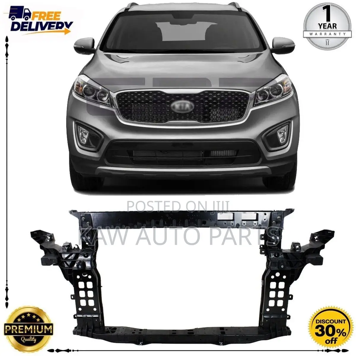 2016,2017,2018,2019,2020 Radiator Support For Kia Sorento