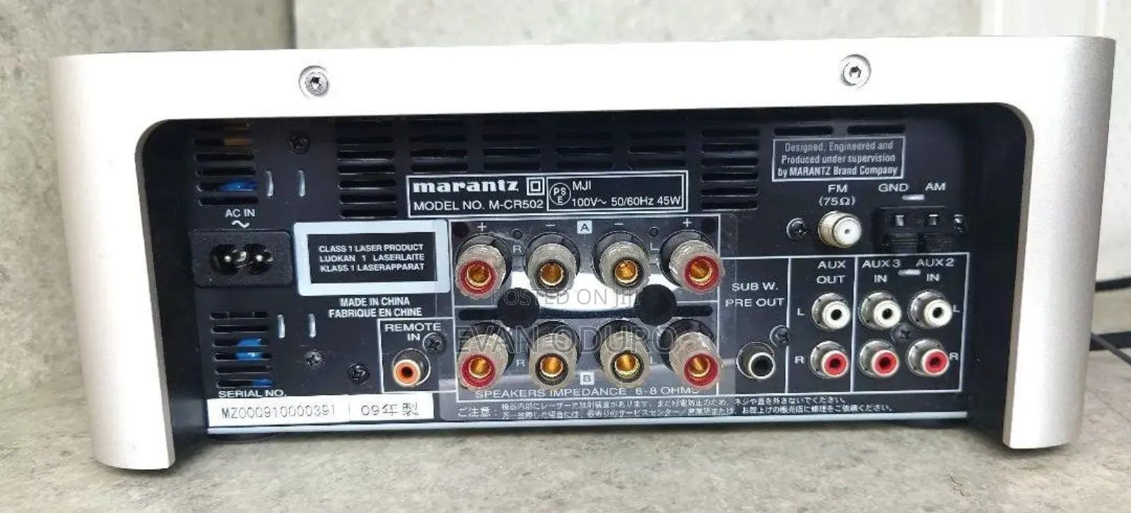 Powerful Marantz Sound System, Radio,Cd Player, Usb, Bluetooth Aux