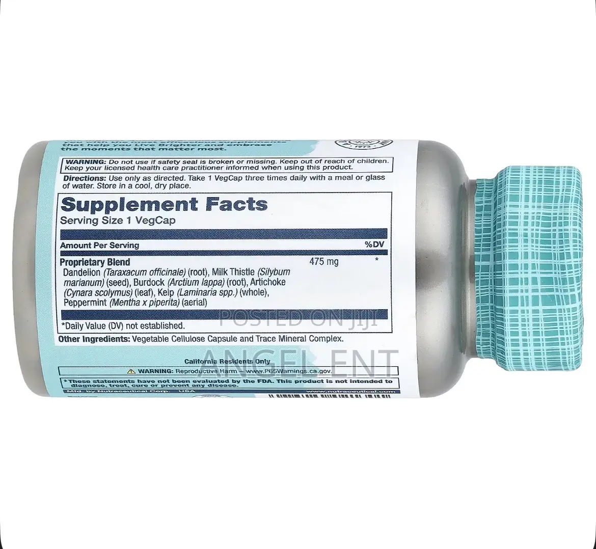 Solaray Herbal Liver Blend Supplement 100ct