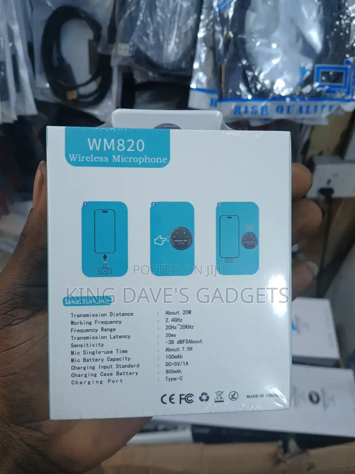 Wm820 Button Wireless Microphone