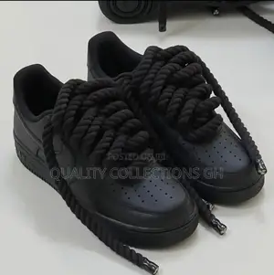 Airforce Black Big Lace