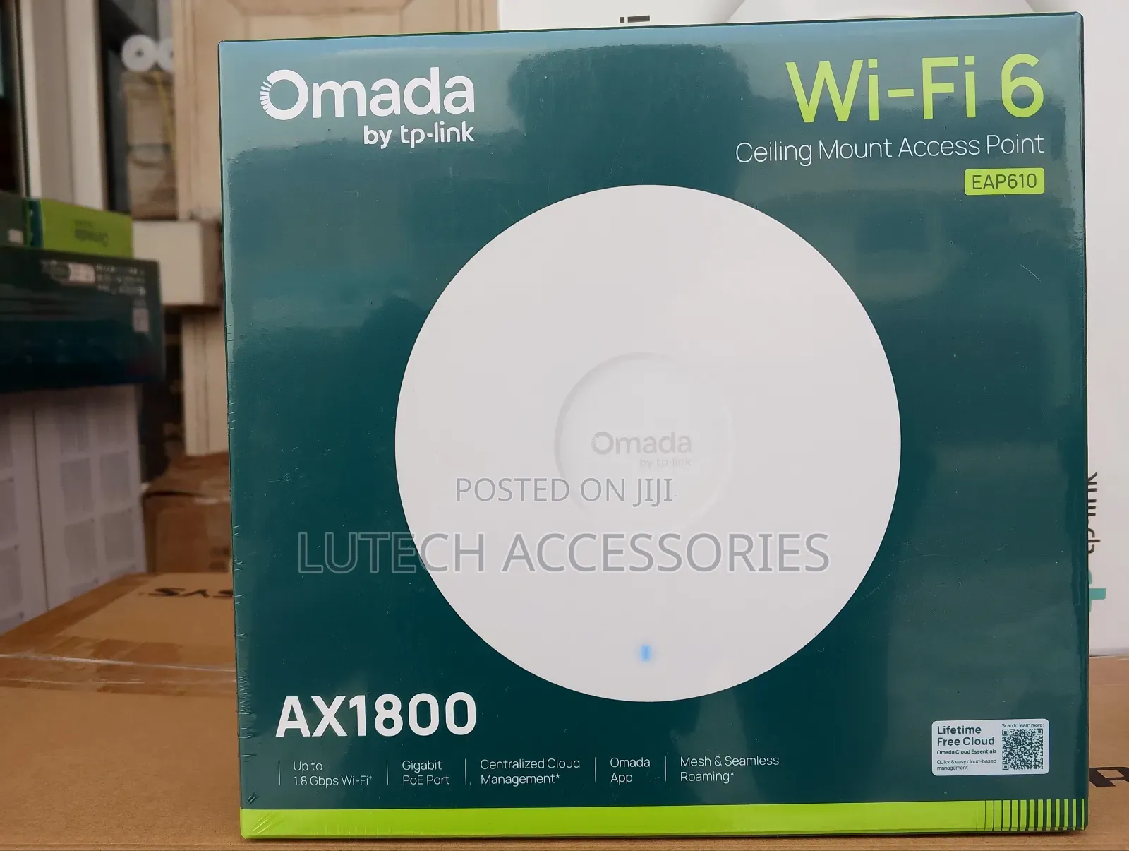 Tp Link Omada Ax1800 Ceiling Mount Wifi 6 Access Point (Eap610 Indoor)