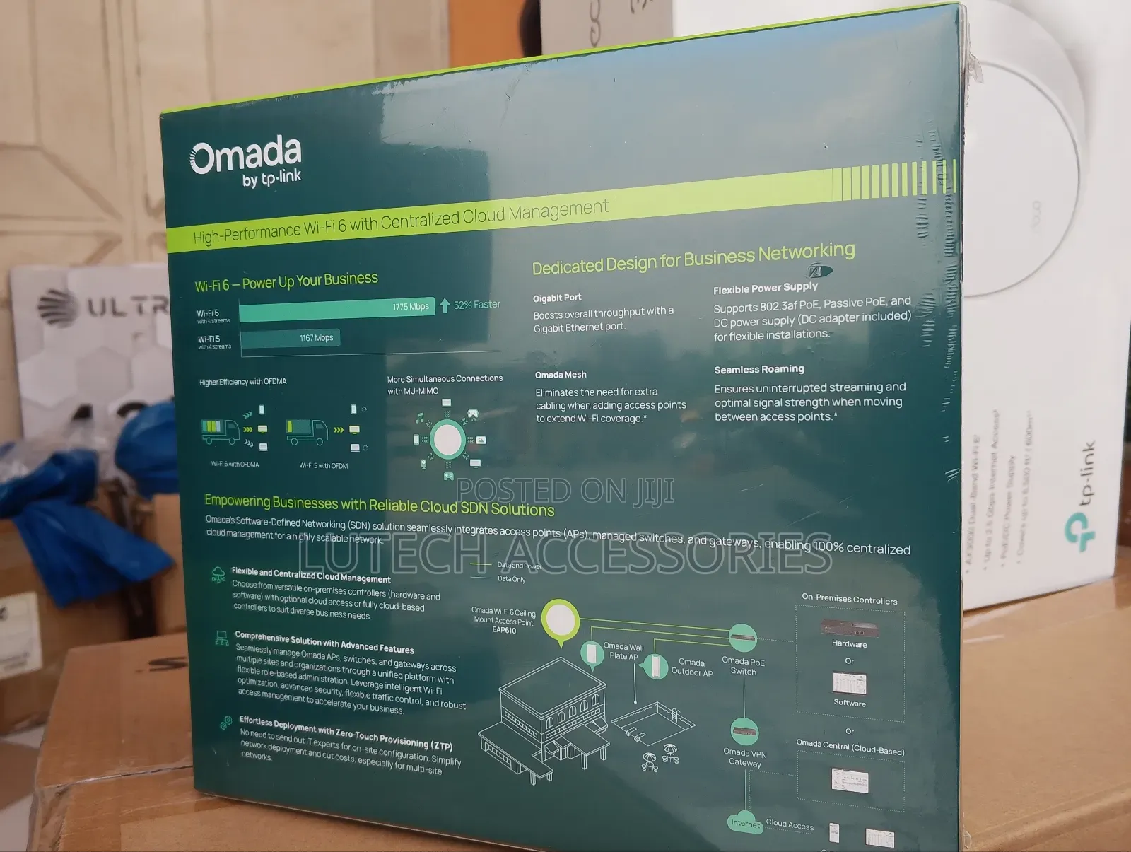 Tp Link Omada Ax1800 Ceiling Mount Wifi 6 Access Point (Eap610 Indoor)