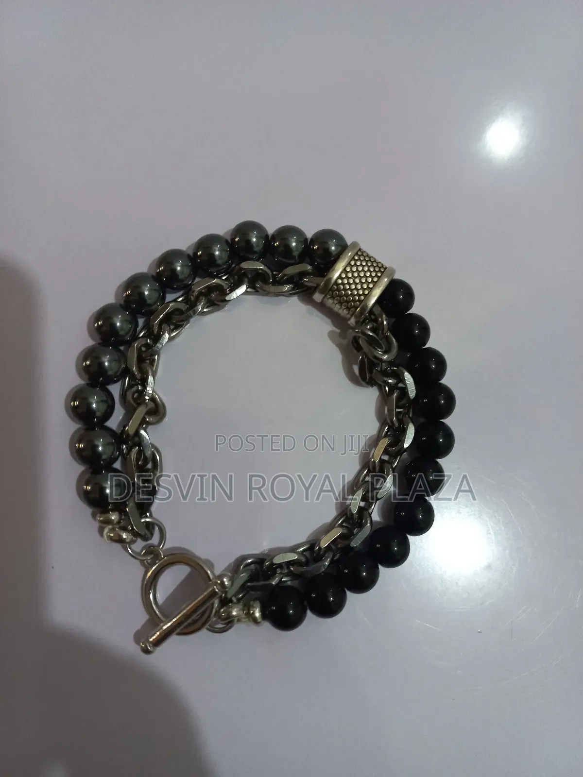Beaded Bracelet With Chain