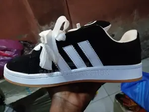 Original Adidas Campus All Black/ Black and White