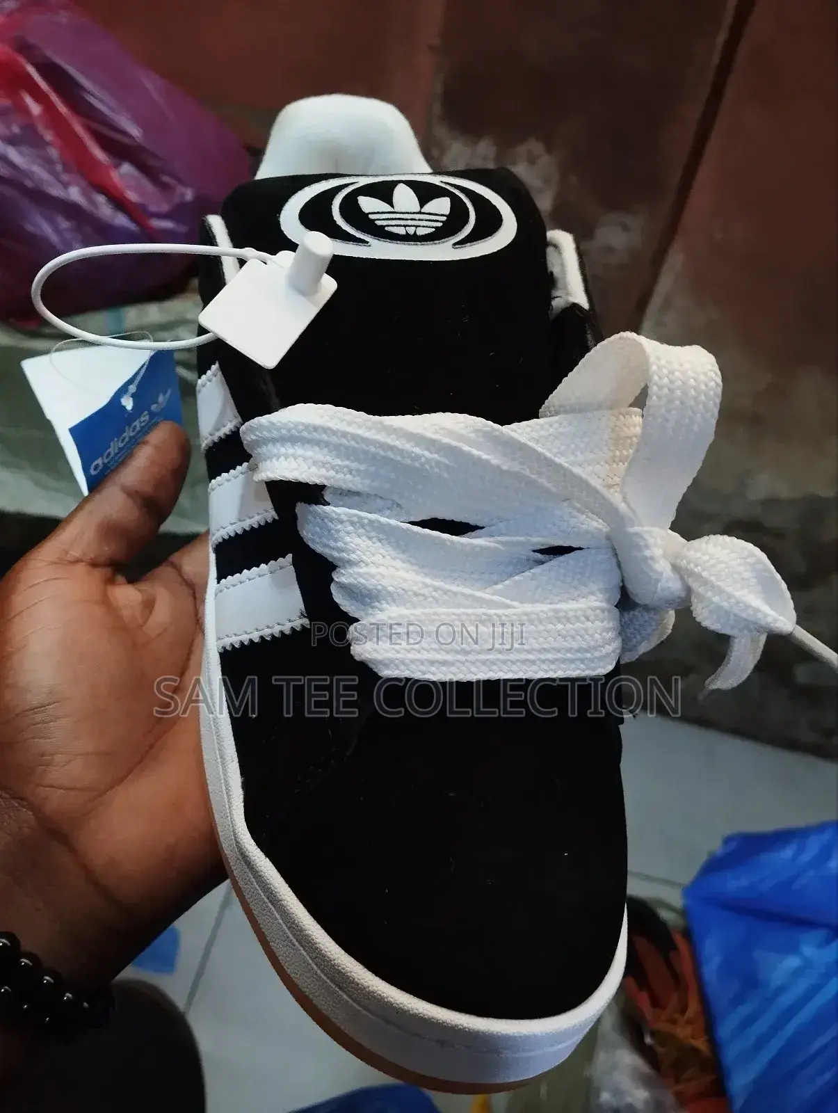 Original Adidas Campus All Black/ Black and White