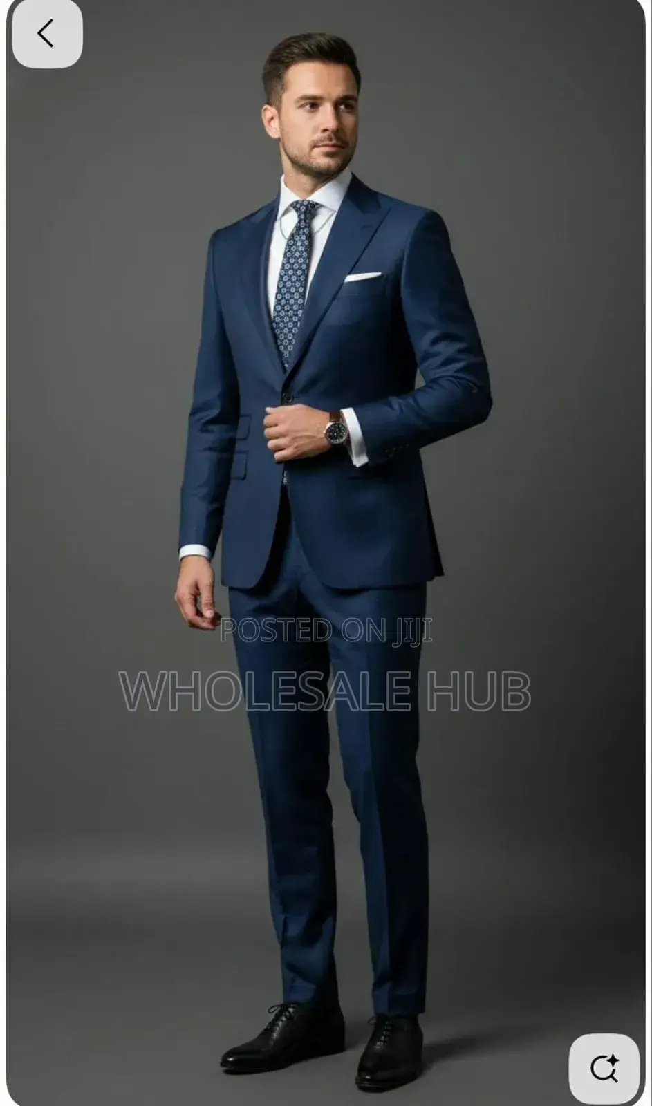 Blue Black Suit for Executive Men