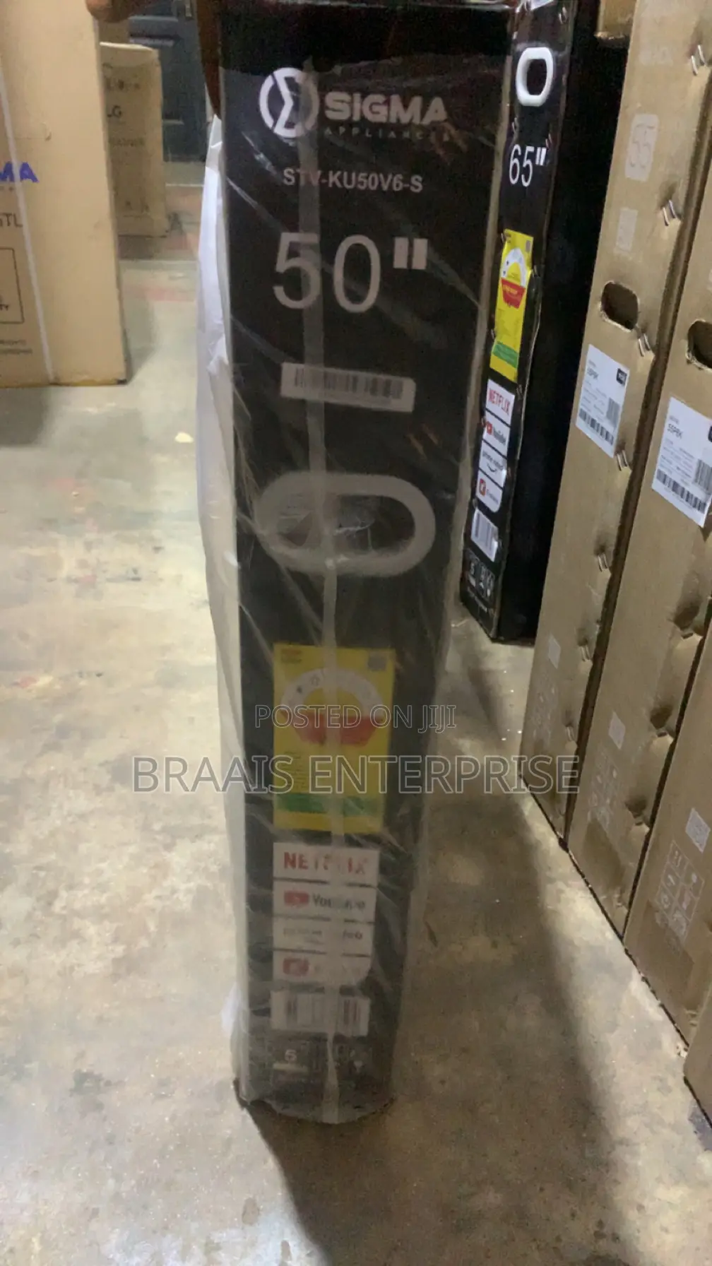 Sigma 50′′ Uhd Smart Android Frameless Satellite Tv