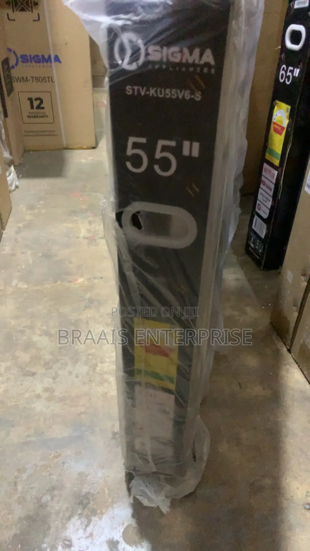 Sigma 55′′ Uhd Smart Android Frameless Satellite Tv