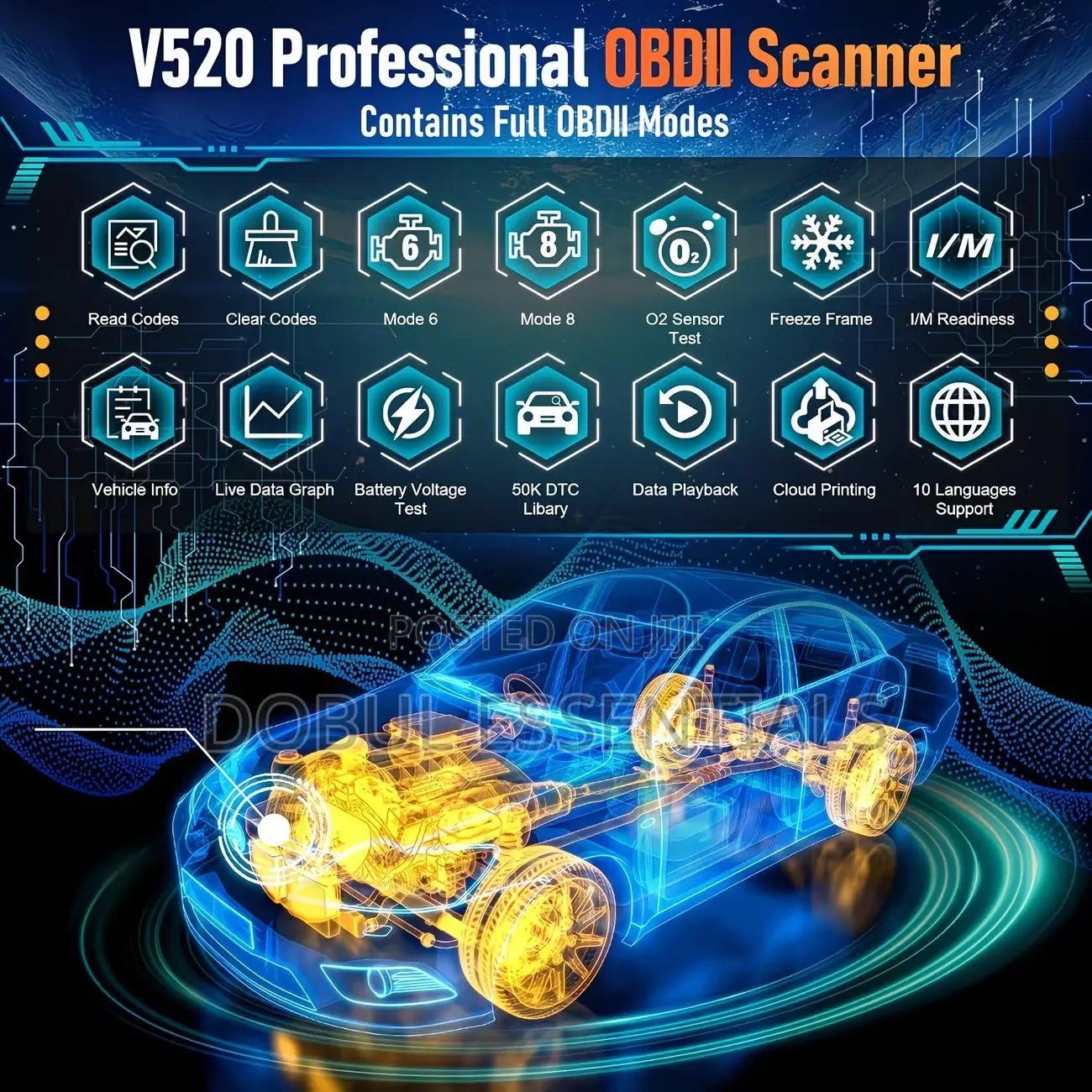 V520 Obdll Vehicle Diagnostic Machine