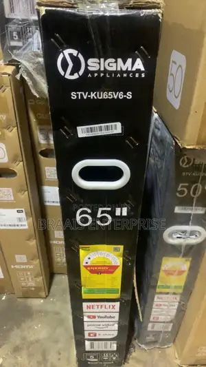 Sigma 65′′ Uhd Smart Android Frameless Satellite Tv