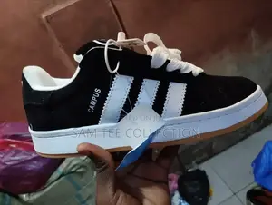 Original Adidas Campus All Black/ Black and White