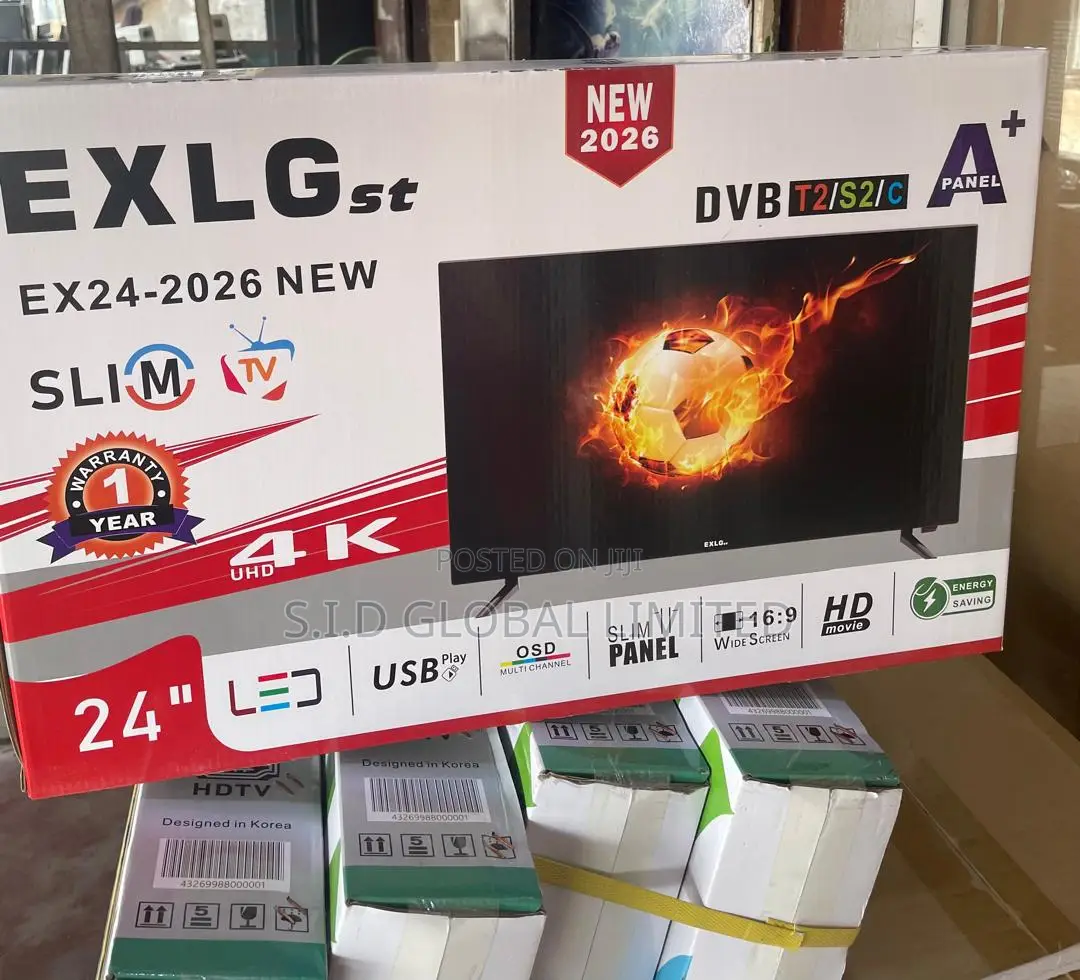 Exlg 24" Tv Perfect Compact Viewing For Bedroom Or Kitchen