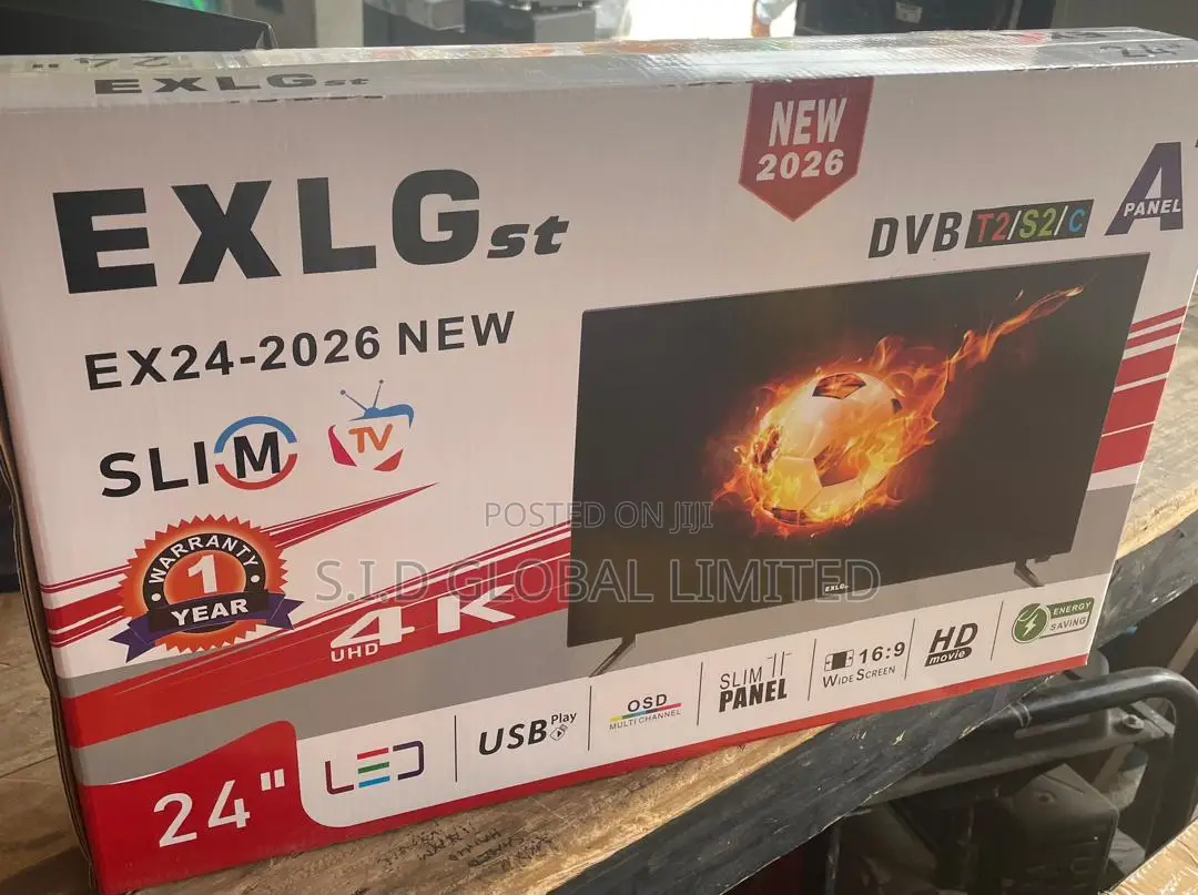 Exlg 24" Tv Perfect Compact Viewing For Bedroom Or Kitchen