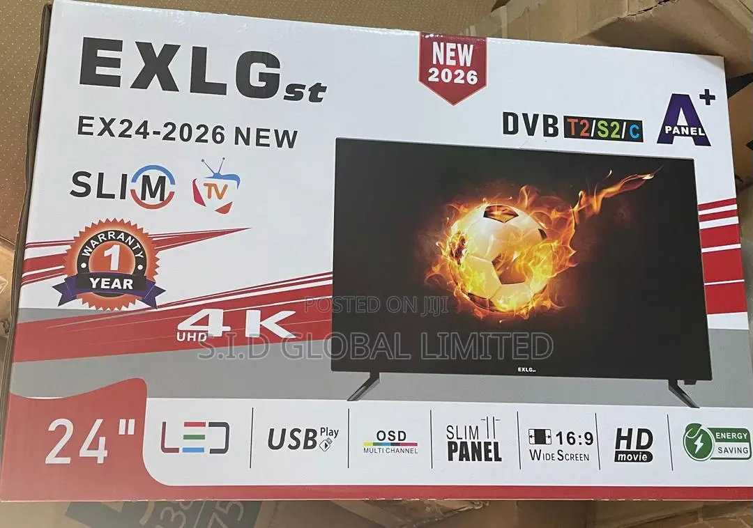 Crystal Clear 24" 720p Hd Ready Exlg Television