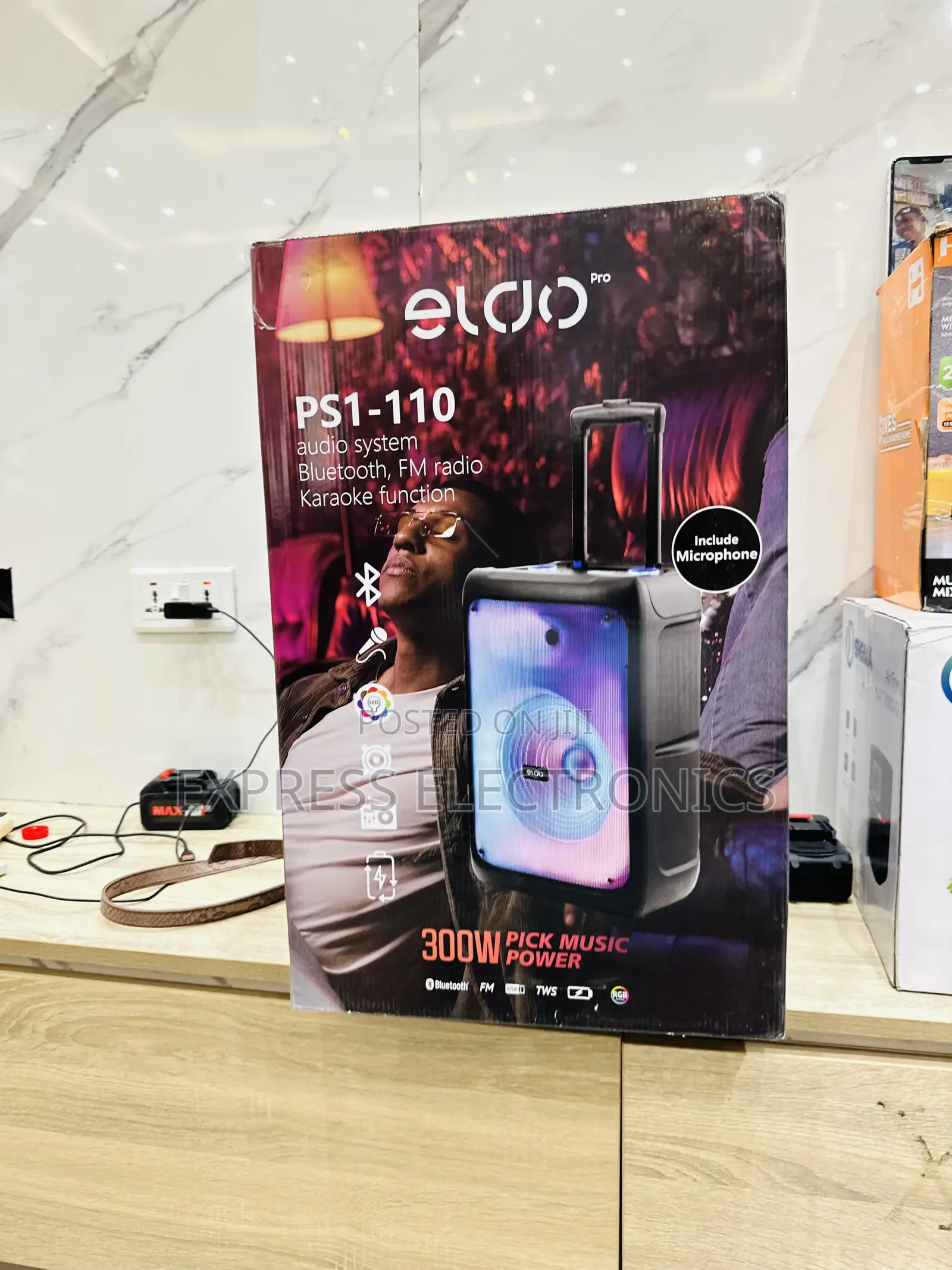 Grab Your Favorite  Eldo Ps1-110 Single 12" With Mic —Speaker