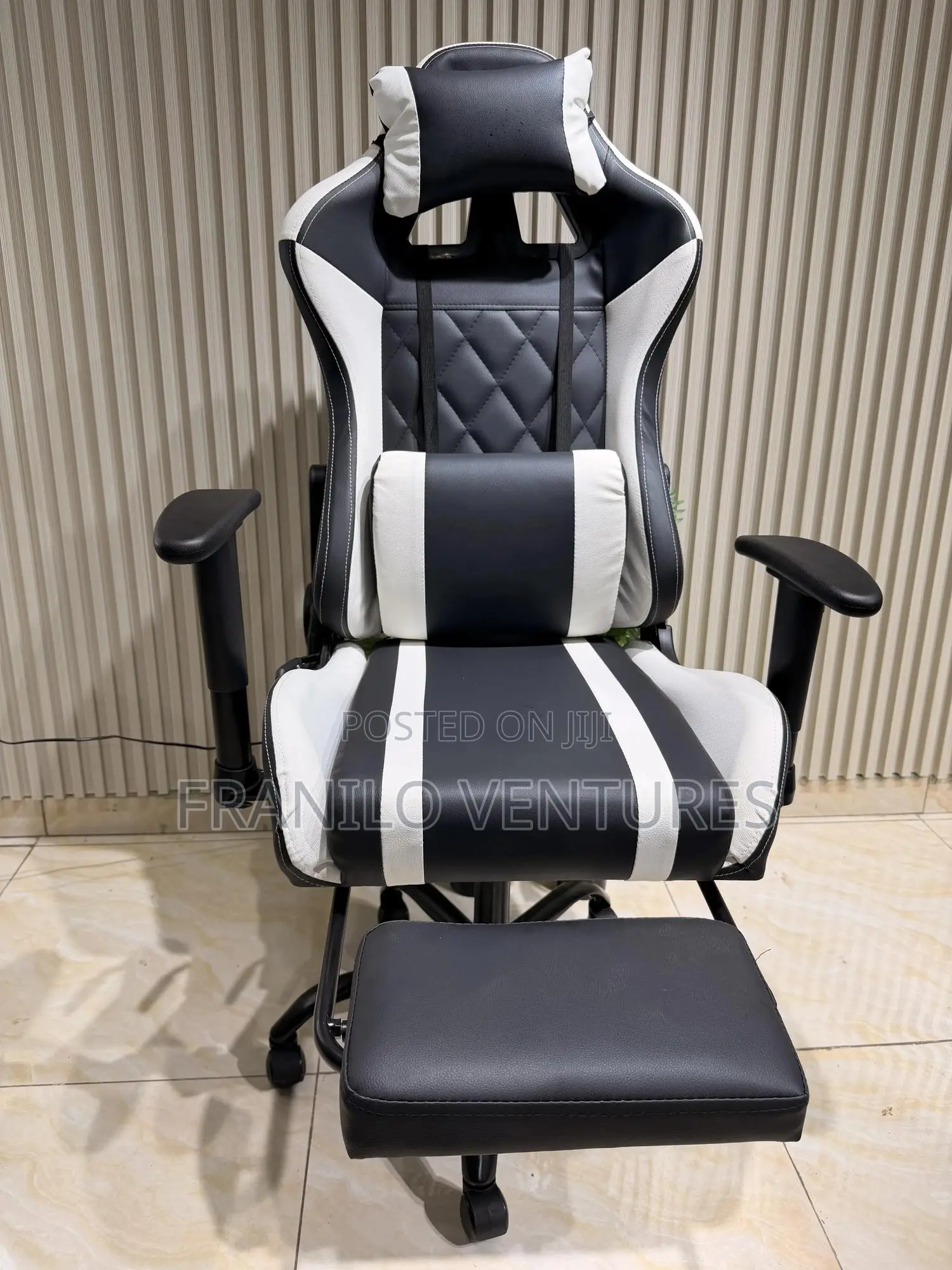Gaming Chair (High Seat, Adjustable Arm and Recliner)