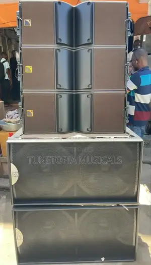 3pieces Of Kara 12 Line Array Speakers, Pair Of Bass And Rack Set