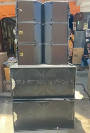 3pieces Of Kara 12 Line Array Speakers, Pair Of Bass And Rack Set