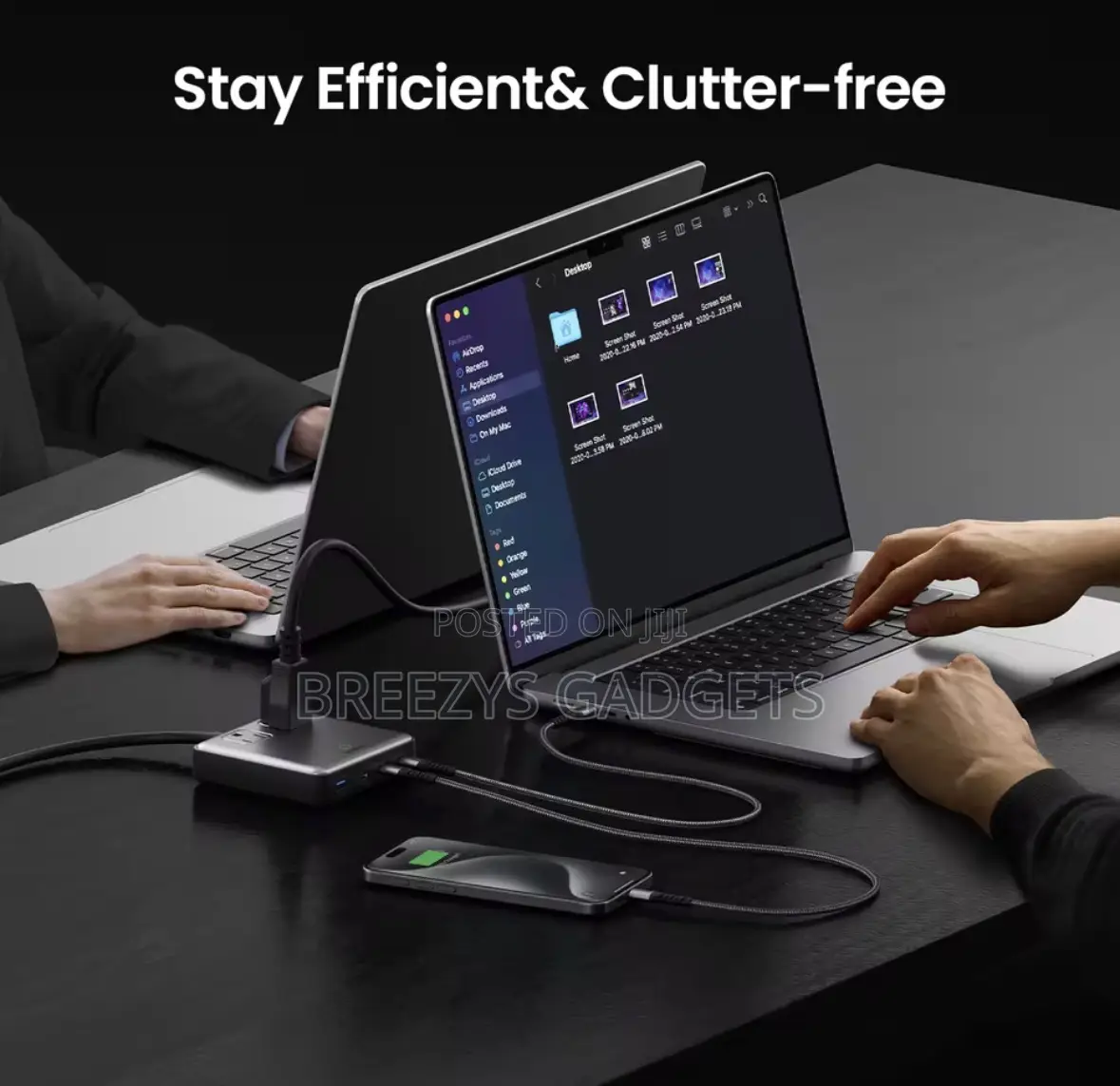 Sharge 100w Usb Charger 6 Ports Gan Desktop Charging Station Extension