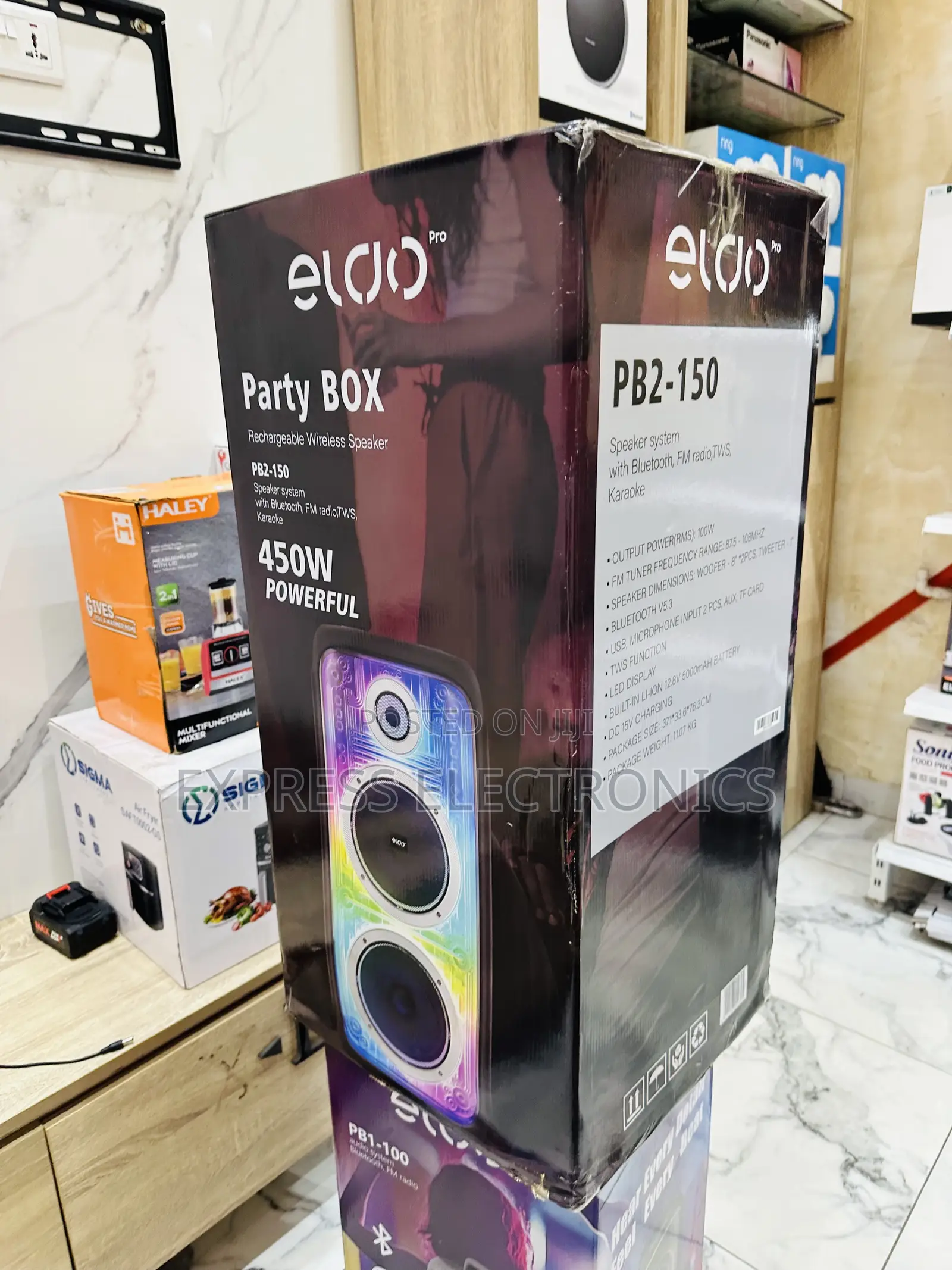 Text 10gig for Your Wireless Eldo Pb1-100 Double 6,5"