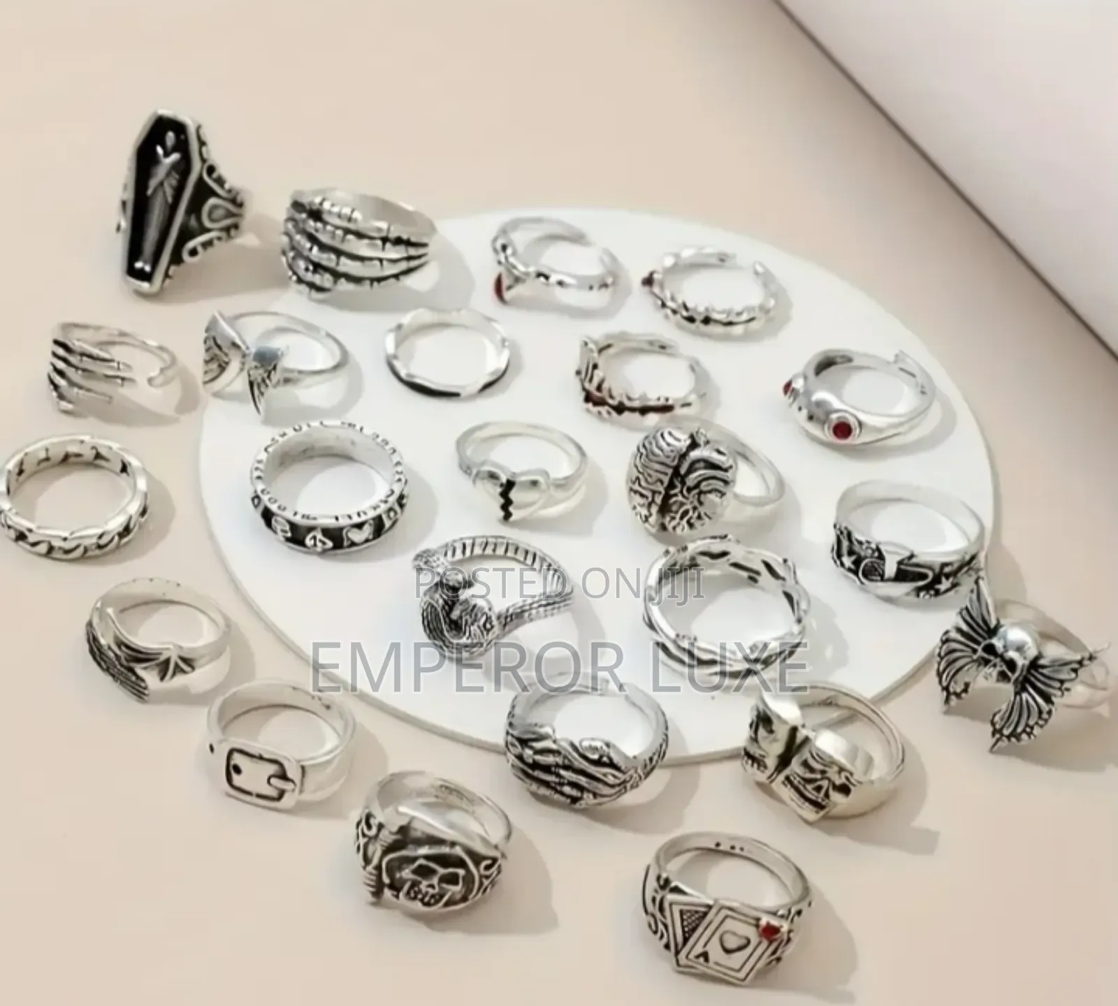Luxury Men’S Ring Set (5pcs) – Bold Stylish Designs