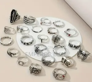 Luxury Men’S Ring Set (5pcs) – Bold Stylish Designs