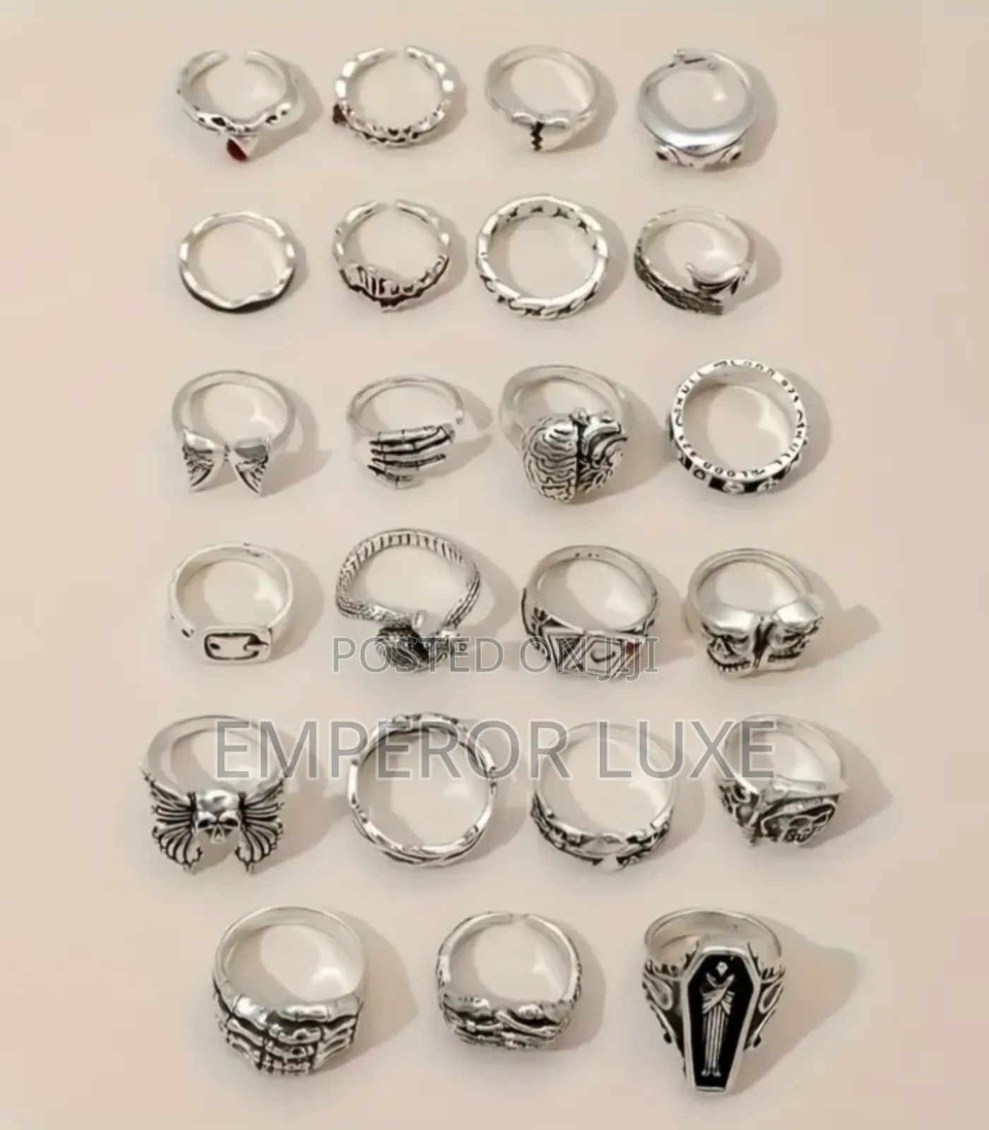 Luxury Men’S Ring Set (5pcs) – Bold Stylish Designs