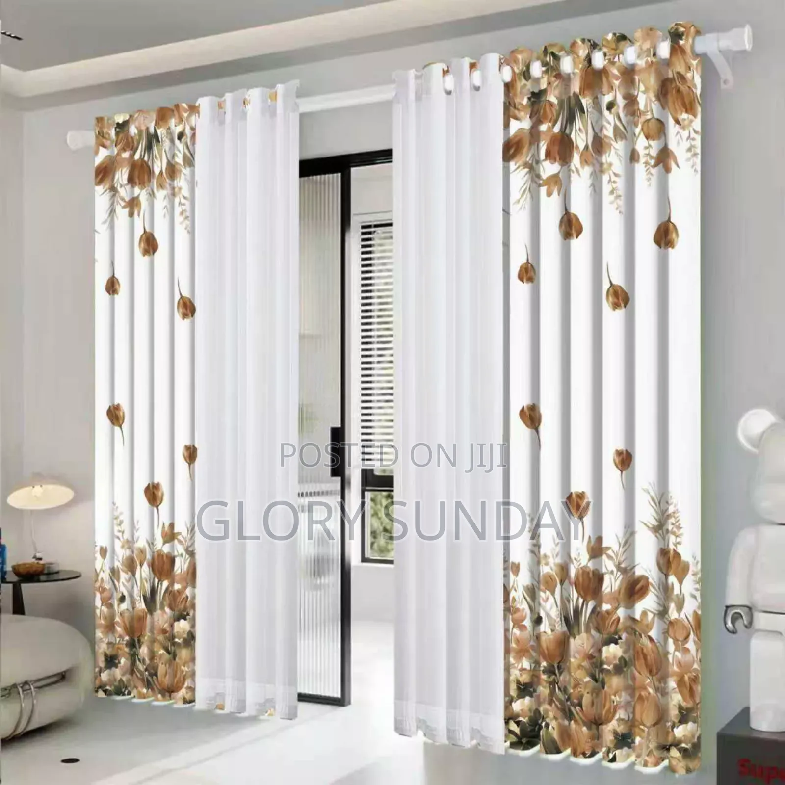 4in1 Cotton Made Curtains