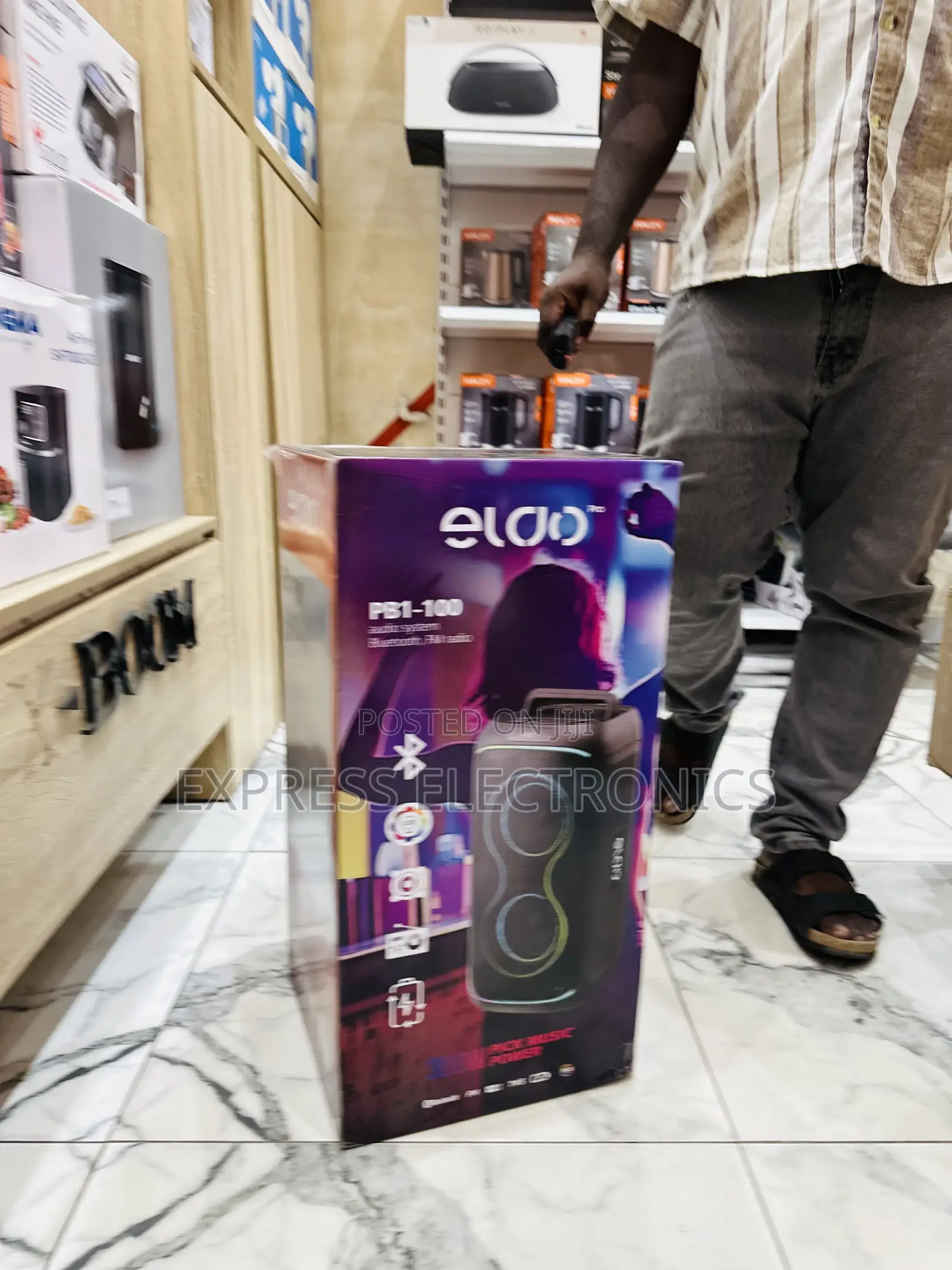 Less Expensive Sleek Eldo Pb2-150 Double 8"Speaker Wireless Black
