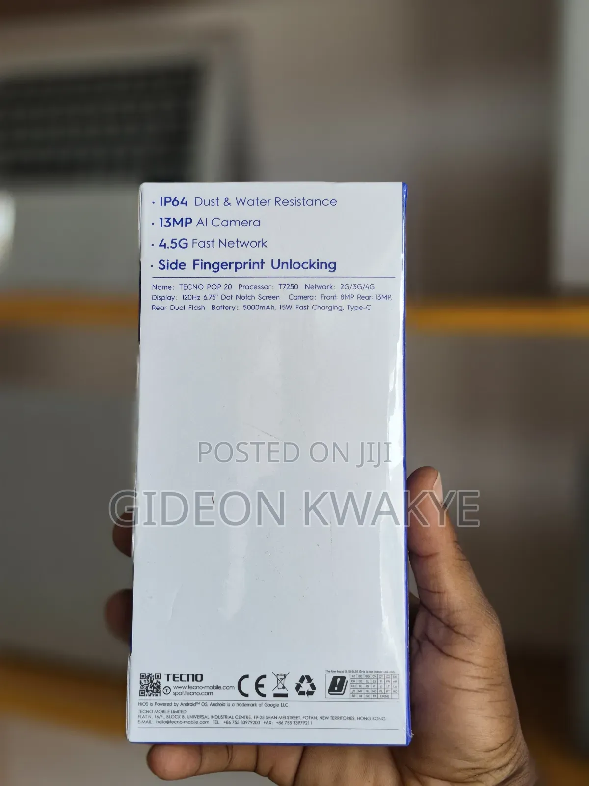 New Tecno Pop 20 64 GB Black