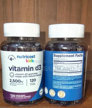 Kids Vitamin D3, Gummies Mixed Berry, 2500iu(Immunity Support)