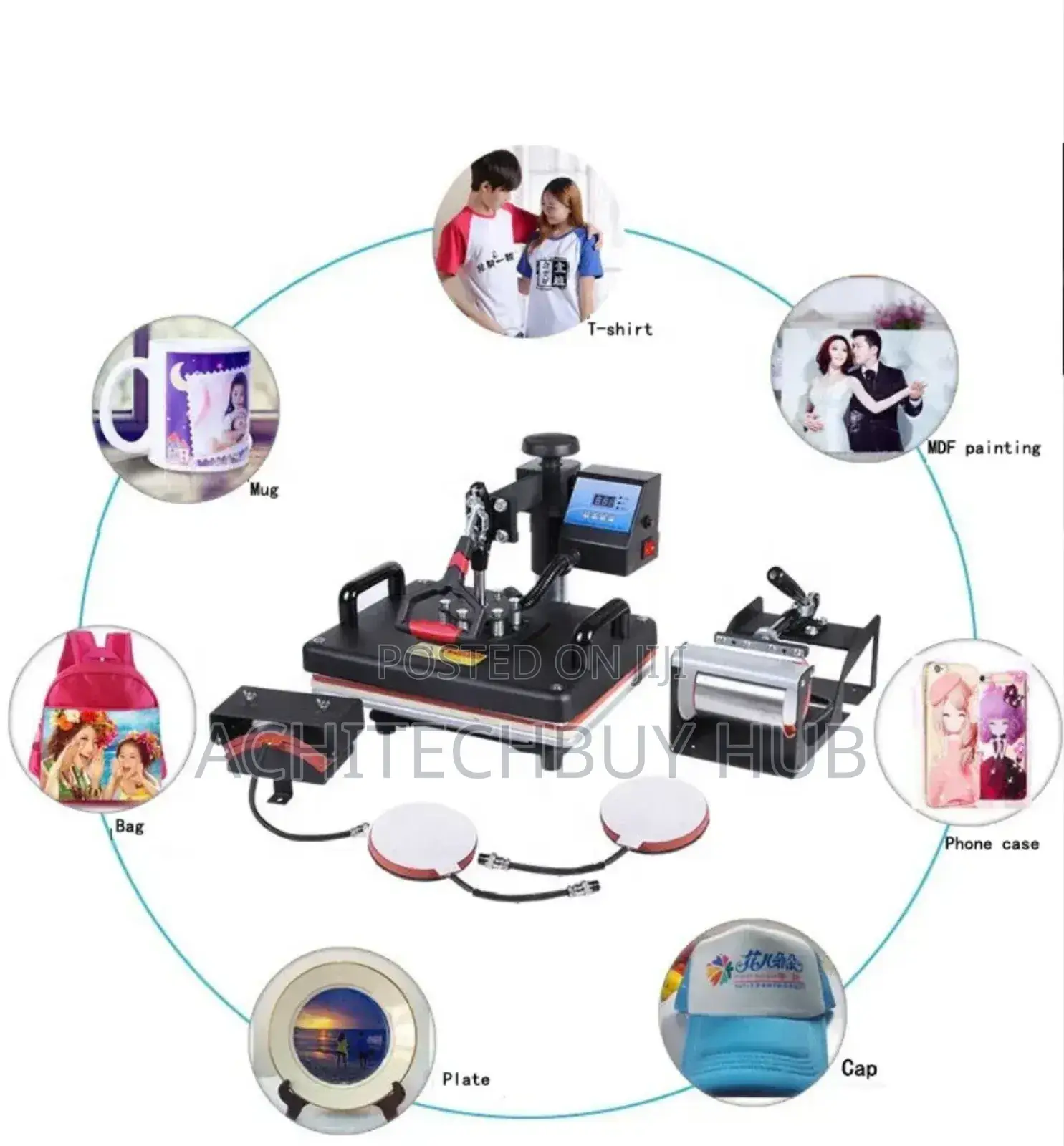 8 in 1 (A3) Combo Heat Press Machine – Multi-Function