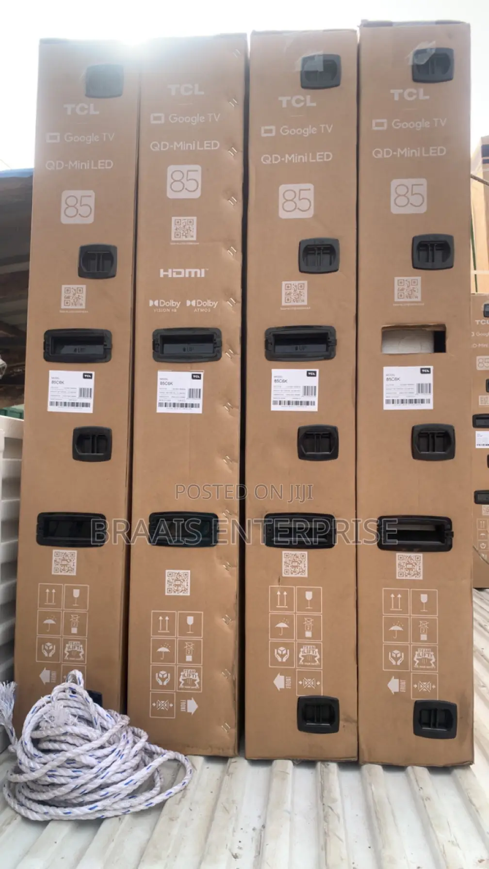 TCL 85′′ Qd‐Mini Led Google Smart Tv