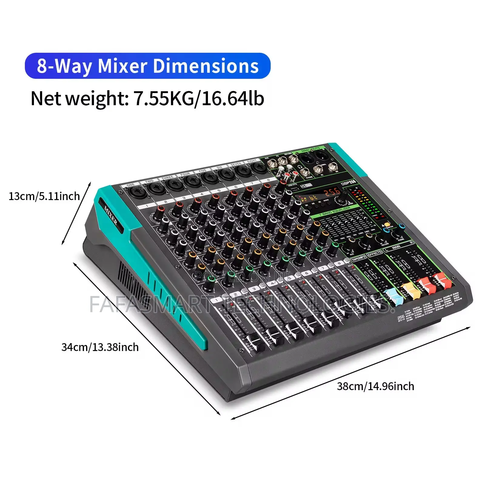 8ch Powered Mixer