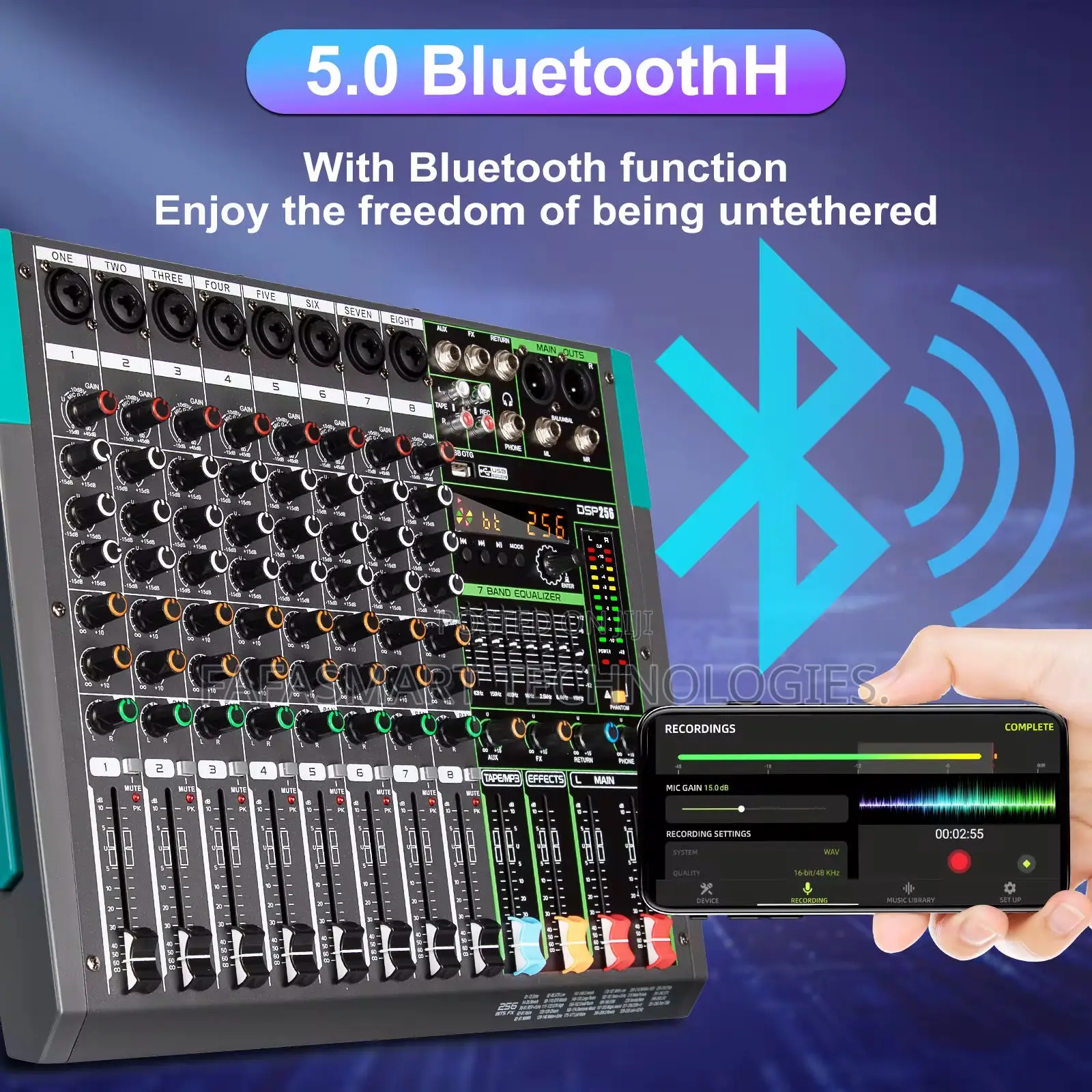 8ch Powered Mixer