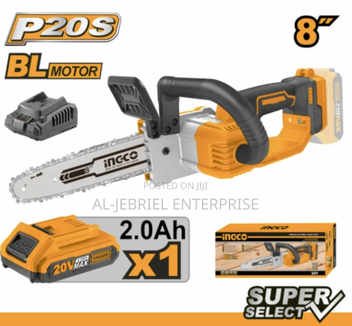 Ingco Cordless Chain Saw 8′′ (20v)